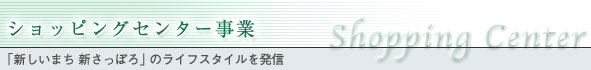 ショッピングセンター事業
